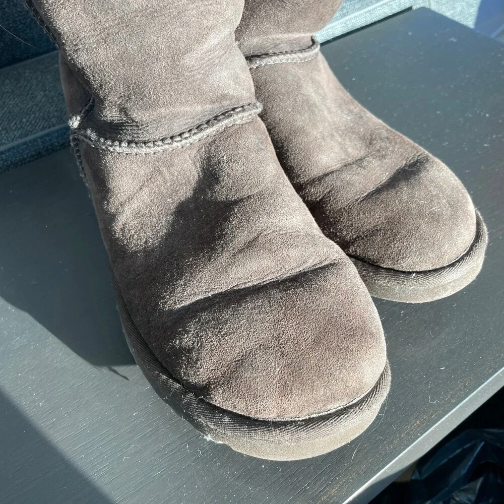 UGG Classic Tall Sheepskin Boots Brown Size 7